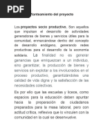 Proyecto Socioproductivo