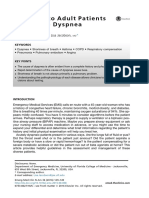 Approach To Adult Patients With Acute Dyspnea