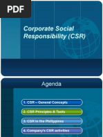 Corporate Social Corporate Social Responsibility (CSR) Responsibility (CSR)