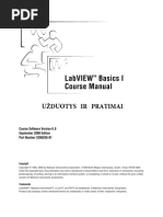 LabView Pratimai