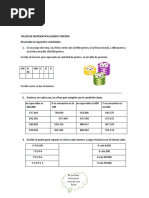 TALLER DE MATEMATICAS GRADO TERCERO (Autoguardado) PDF