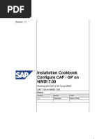 Installation Cookbook Configure CAF / GP On NWDI 7.00: Release: 1.0