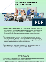 Seguridad Del Paciente en El Laboratorio Clinico