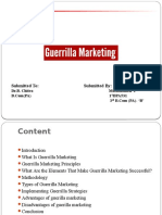 Seminar On Guerrilla Marketing