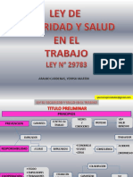 Ley de Seguridad y Salud en El Trabajo