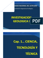 Cap. I Ciencia, Tecnología y Técnica