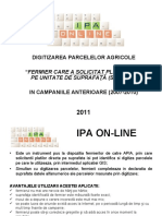 Utilizare IPA Online - Fermier Cu Solicitari SAPS Anterioare