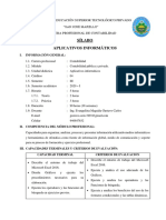 Contabilidad III - Aplicativos Informáticos - Silabo