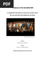 La Integracion Intercultural Musica Coral - El casoChorderNationenSuiza - ALopezMartinez