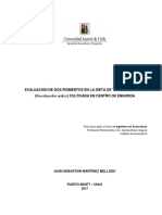 Evaluacion de Dos Pigmento para Trucha