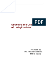 UNITIII StructureandUsesofAlkylhalides (II Sem Organic Chemistry)