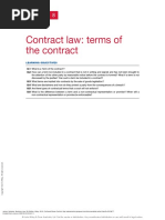 Chapter 8 Contract Law Terms of The Contract)