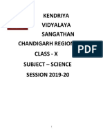 Class X Science - Subject Enrichment Material