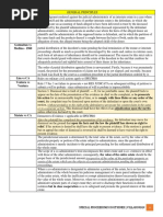 Special Proceedings Doctrine - Loti Notes