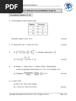 Statistics and Probability (Topic 5) Revision Answers