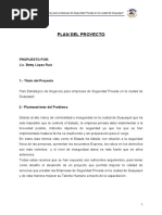 PLAN DEL PROYECTO de TESIS Seguridad Ptivada de Guayaquil PDF