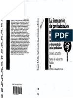 schc3b6n La Formacion de Profesionales Reflexivos Donald Schon PDF