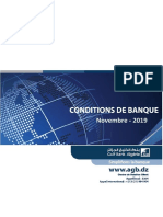 Conditions Tarifaires Banque Gulf Bank Algeria (AGB) - Nkheyar