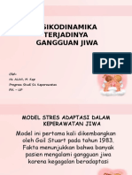 Psikodinamika Terjadinya Gangguan Jiwa