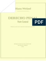 Hans Welzel - Derecho Penal - Parte General