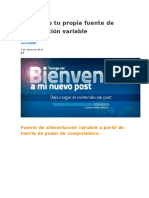 Construye Tu Propia Fuente de Alimentación Variable