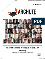 40 Most Famous Architects of The 21st Century - Archute PDF