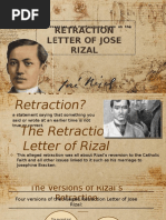 Retraction of Rizal Final Wave 2.0