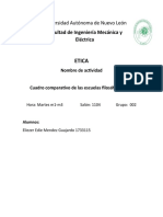 Cuadro Comparativo de Las Escuelas Filosófico-Éticas