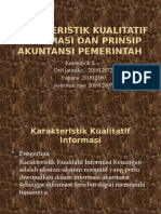 Karakteristik Kualitatif Informasi Dan Prinsip Akuntansi Pemerintah