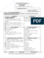 PLANEADOR DE CLASES N°2 Fracciones Algebraicas