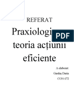 Praxiologia Ca Teoria Acțiunii Eficiente