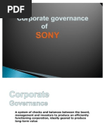 Sony Corporate Governance