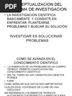 Conceptualizacion Del Problema de Investigacion