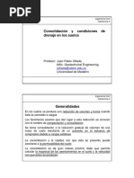 Consolidación y Condiciones de Drenaje en Los Suelos. Juan Pablo