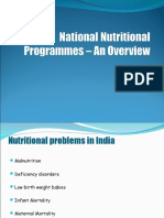 National Nutritional Programmes - An Overview