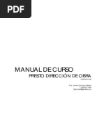 Manual de Curso Presto Direccion Obra