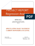 PROJECT REPORT Regression Analysis SPECU PDF