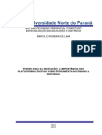 Tecnologia Da Educação - A Importância Das Plataformas Digitais Como Ferramenta No Ensino A Distância