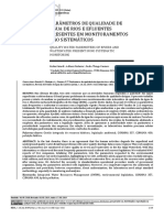 Parâmetros de Qualidade de Água de Rios e Efluentes Presentes em Monitoramentos Não Sistemáticos