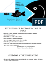 M&A Presentation - The Takeover Code