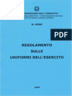 Regolamento Sulle Uniformi Dell'esercito PDF