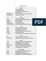 Diccionario de Datos