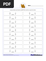 Compare Fraction Same Denominator 1 v1t