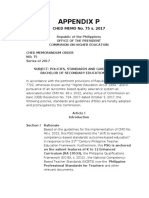 APPENDIX P CHED MEMO 75 S. 2017