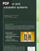 Elevator and Escalator