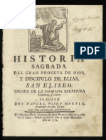 1772 Historia Sagrada Del Profeta Eliseo