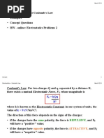 Electrostatics - Coulombs Law Period 6 PDF