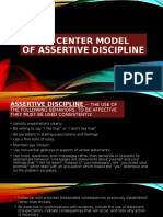 The Center Model of Assertive Discipline