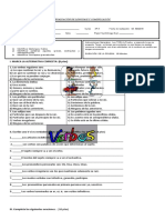 Formato Evaluación Sexto Verbos