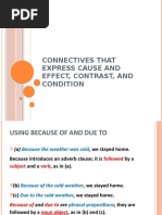 Connectives That Express Cause and Effect Contrast1 0